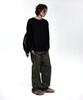 Aleseueseussi Incision Jacquard Mixed Pants - Khaki