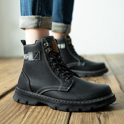 2025 nuovi stivaletti Martin a metà polpaccio autunno e inverno da uomo stivali da lavoro outdoor a collo alto stivali da locomotiva retrò scarpe da uomo