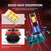 2PCS High Power 90W LED Car Fog Light Bulbs Canbus No error 3000K Warm Yellow Lights 12V 24V For Volkswagen Passat CC 2009-2010