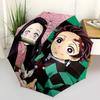 1pc Automatic Opening/Closing Umbrella with Portable Tri-Fold Design, 8 Iron Ribs - Outdoor Umbrella for Festivals, Travel, Daily Use F089