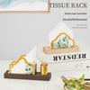 Solid Wood Vertical Tissue Holder for Hotels, Restaurants & Cafes