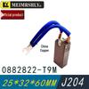 High-Voltage Motor Type II Carbon Brush Holder with Aluminum, Copper Holders & Compression Spring, J164 Material, Carbon Brush 25x32x60.