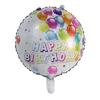 50Pcs/lot 18inch English Happy Birthday Aluminum Foil Balloon Round Helium Balloon Kids Birthday party decoration Air Golobs