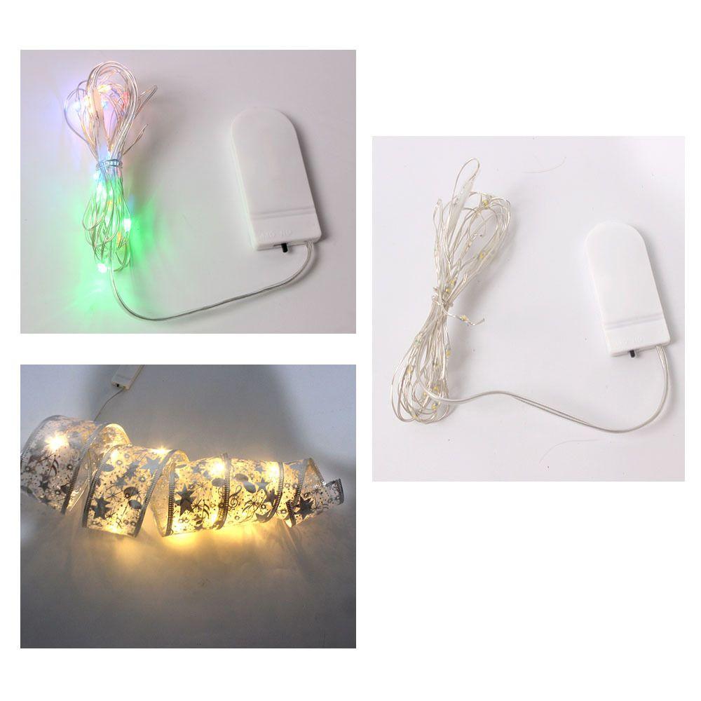 LED Lights Christmas Ribbon Xmas Tree Ornaments Christmas Tree Decorations Ribbon Bows Lights