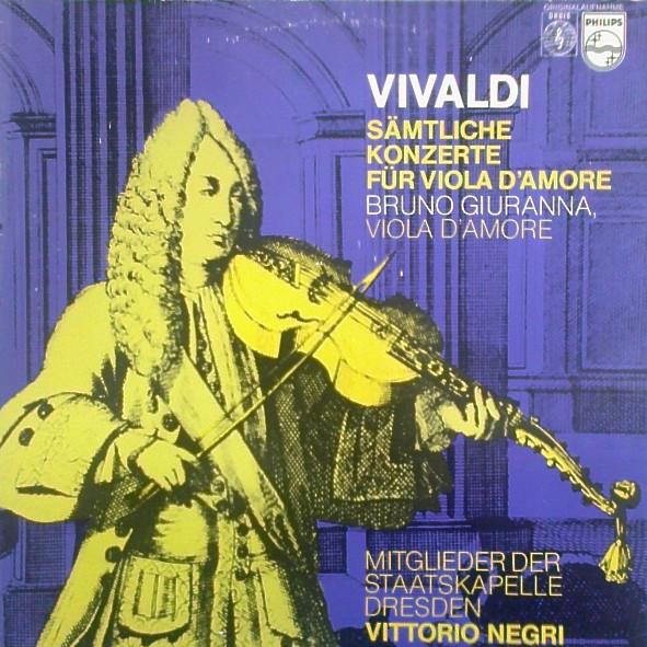 LP Record BRUNO GIURANNA, MITGLIEDER DER STAA - Vivaldi: Samtliche Konzerte Fur Vio 658047 PHILIPS Germany Classical Used