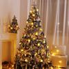 DIY Blue & White PVC Flocked Christmas Tree Set with Ornaments
