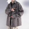Spring and Autumn Men's New Retro Coarse Wool Laps Loose Coat