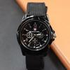 Men's Military Watch with Luminous Swiss Quartz, Nylon Braided Strap