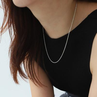 August Harmony [silver925] Daily Sparkle Necklace / 2color