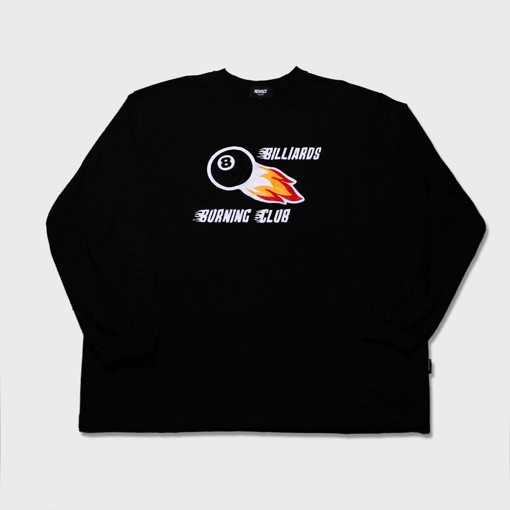 Respect Bbc Billiards Burning Club Long Sleeve L