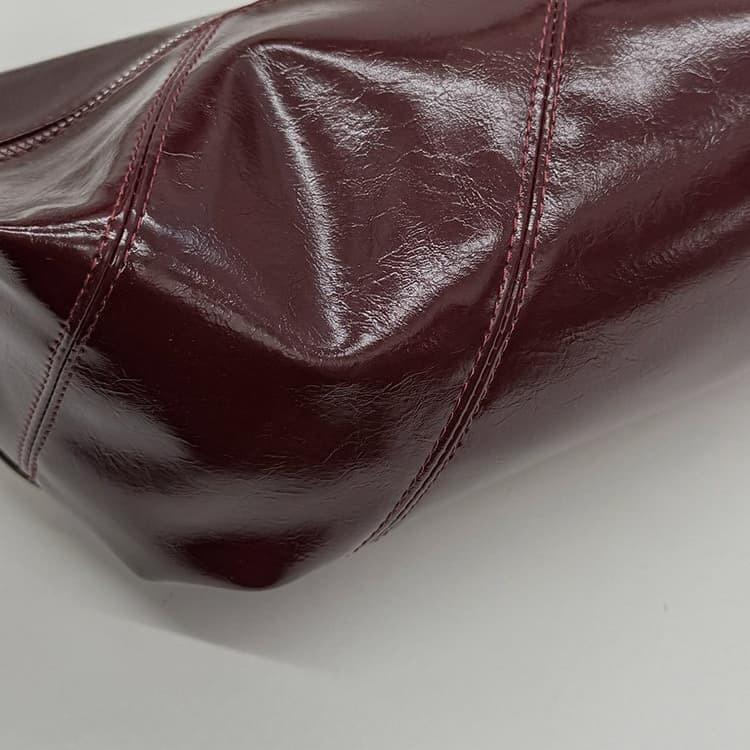 Oil wax leather soft tote bag women's shoulder bag