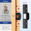 Heavy Type Door Strikes Plate Reinforced Length Covers Worn Slots And Improper Woodwork Repairs Stainless Steel Construction