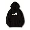 Unisex Lazy Duck Print Hoodie, Hip Hop Sports Casual Streetwear, Cute Cartoon Animal Pullover Sweatshirt Tops