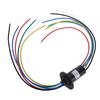 Electric Slip Motor Electrical Connector 6 Wires 30A 250RPM 360 Degree Rotating Small Accurate Type Conductive 30mm Dia