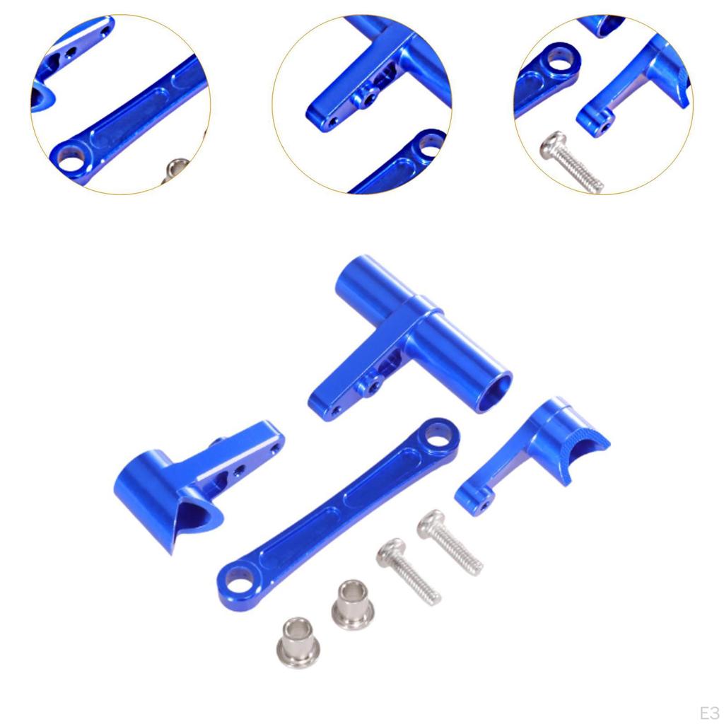 RC Car Steering Assembly Kit Parts Stylish Metal Fittings Upgrade Part for 1/10