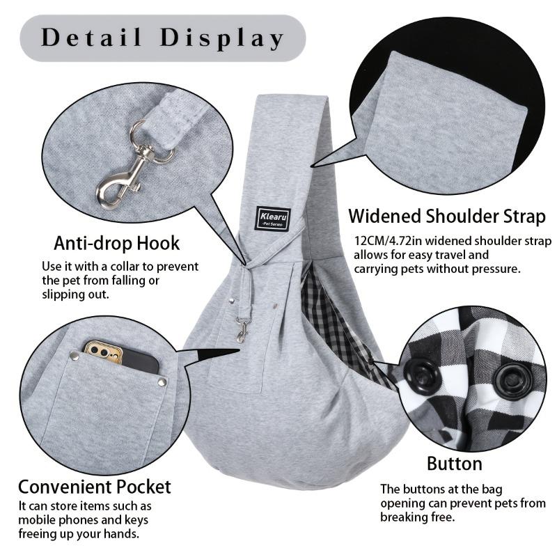 1pcs Lightweight Universal Crossbody Bag Strap for Dogs and Cats Breathable and Non-stuffy Portable and Foldable for Travel and Storage