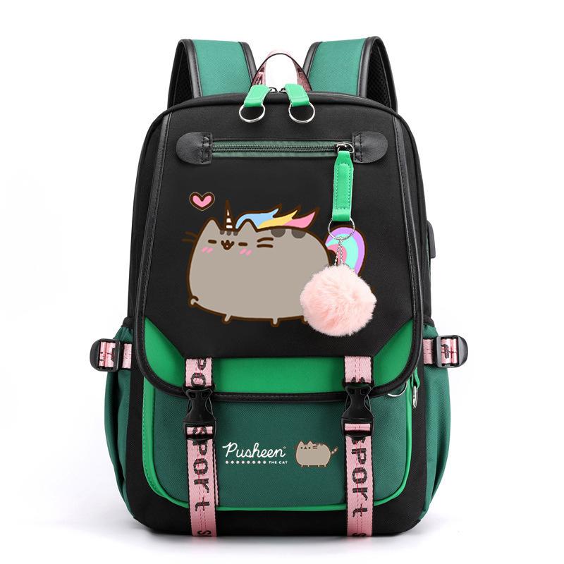 Cartoon Cute Printed School Bag Outdoor Travel Oxford Cloth Backpack