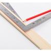 Botocoo Stainless Steel Right Angle Ruler, L-Shaped Curved Ruler, Measuring Tool for Woodworking, Cutting, Drafting, and DIY (300mm X 150mm)