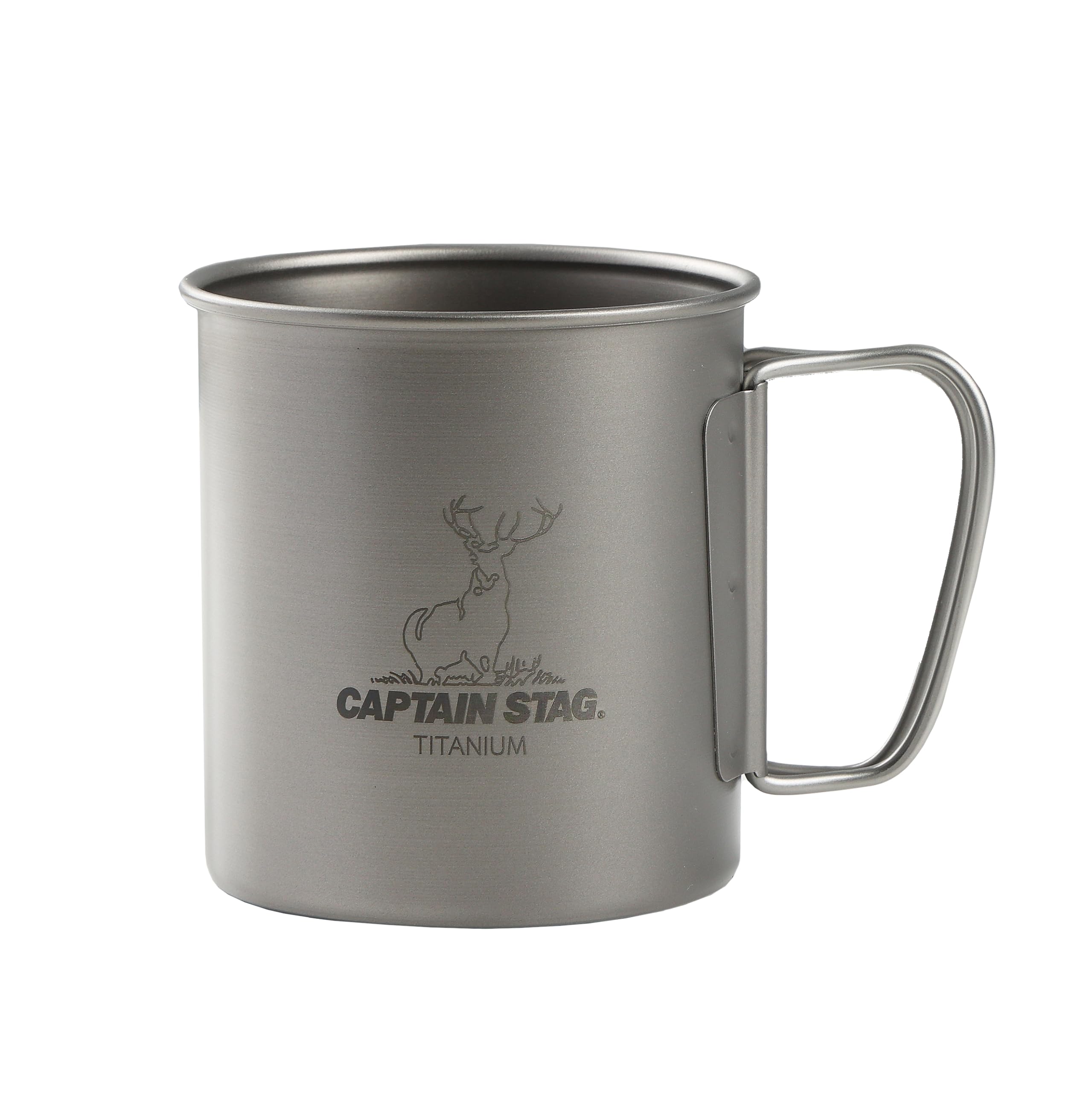CAPTAIN STAG Походная кружка-термос Одиночная кружка 450 мл Складная ручка Легкий титан Сделано в Японии (Цубаме-Санджо) UH-4503