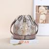Shoulder Bucket Bag, Atmospheric Mother Shoulder Messenger Bag, Light Luxury Temperament, Snake Pattern, Child And Mother Bag Tide