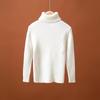 Girls' High Neck Knit Sweater - Stylish Long Sleeve Pullover for Medium & Large Children, Perfect Autumn & Winter Base Layer.