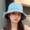Summer Denim Basin Hat for Women, Sunshade and Sun Protection, Sun Hat for Covering Face, Versatile and Showing Off Face Size