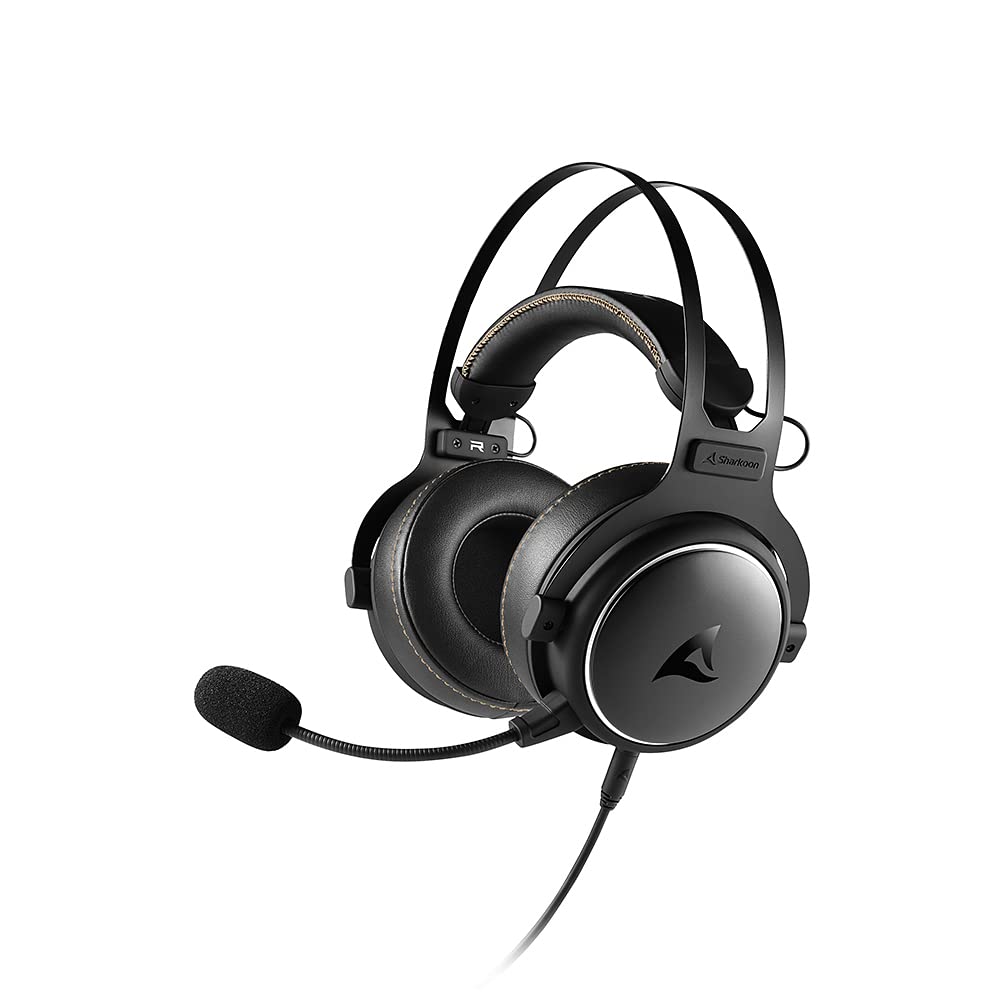 

Sharkoon SKILLER SGH50 Gaming Audio 50mm Driver Stereo Compatible with Series Official Japanese Distributor Black Headset, High-Resolution Compatible, чорний