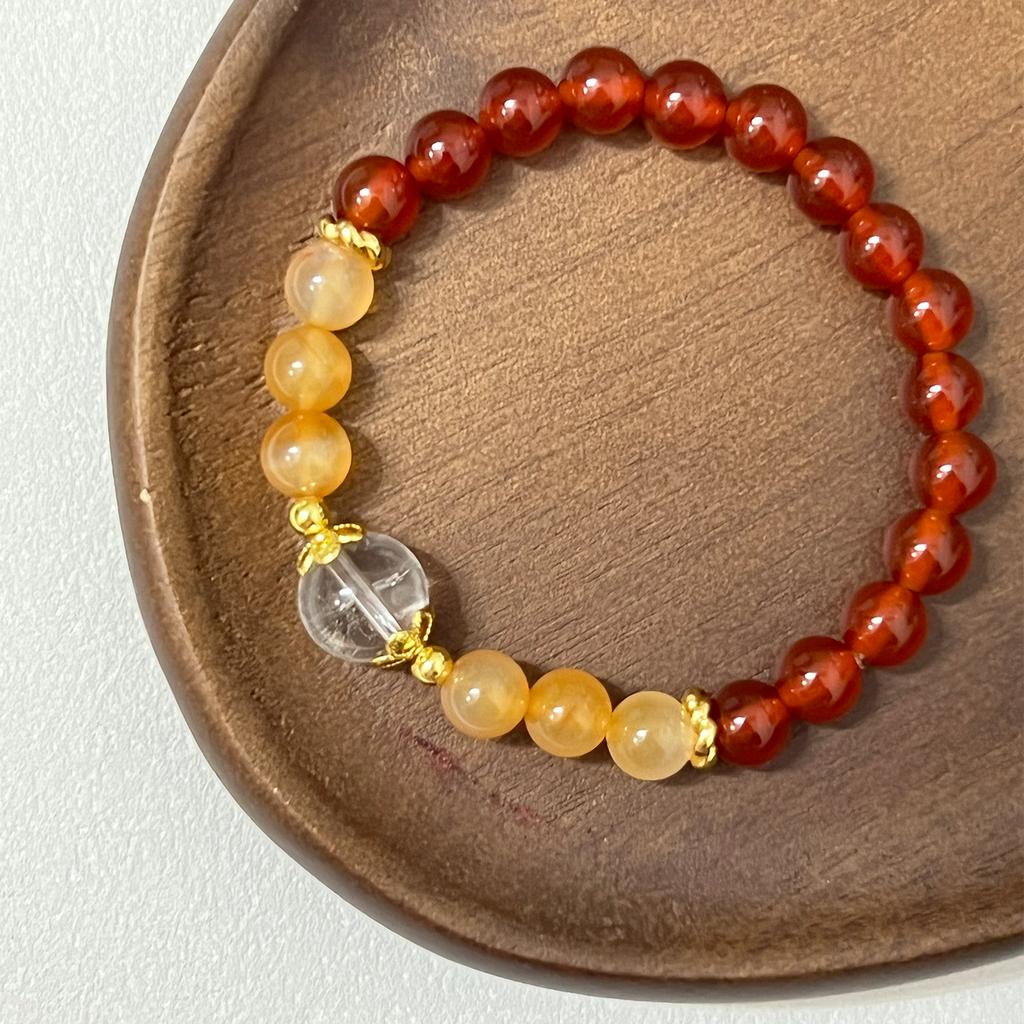 8mm Agate Beaded Bracelet for Women Natural Stone Bracelets Semi-Precious Gemstones Bangle DIY Jewelry Gifts