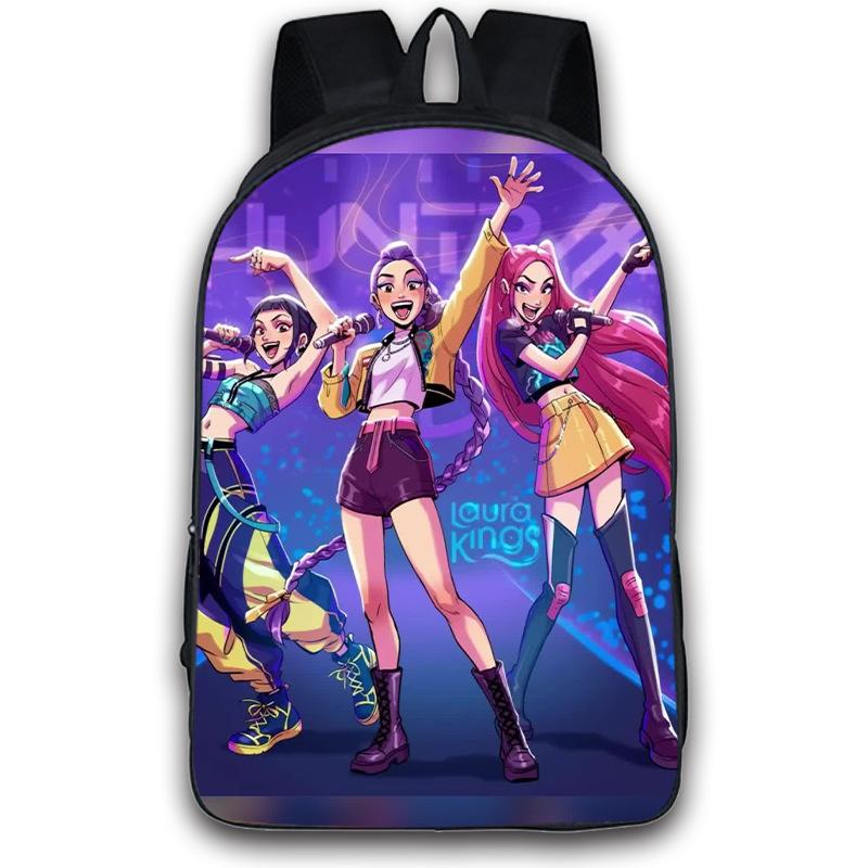 Kpop Demon Hunters Backpack Boys Girls Zoey Mira Rumi Bookbag Knapsack Schoolbag Rucksack Travel Backpacks Birthday Gifts