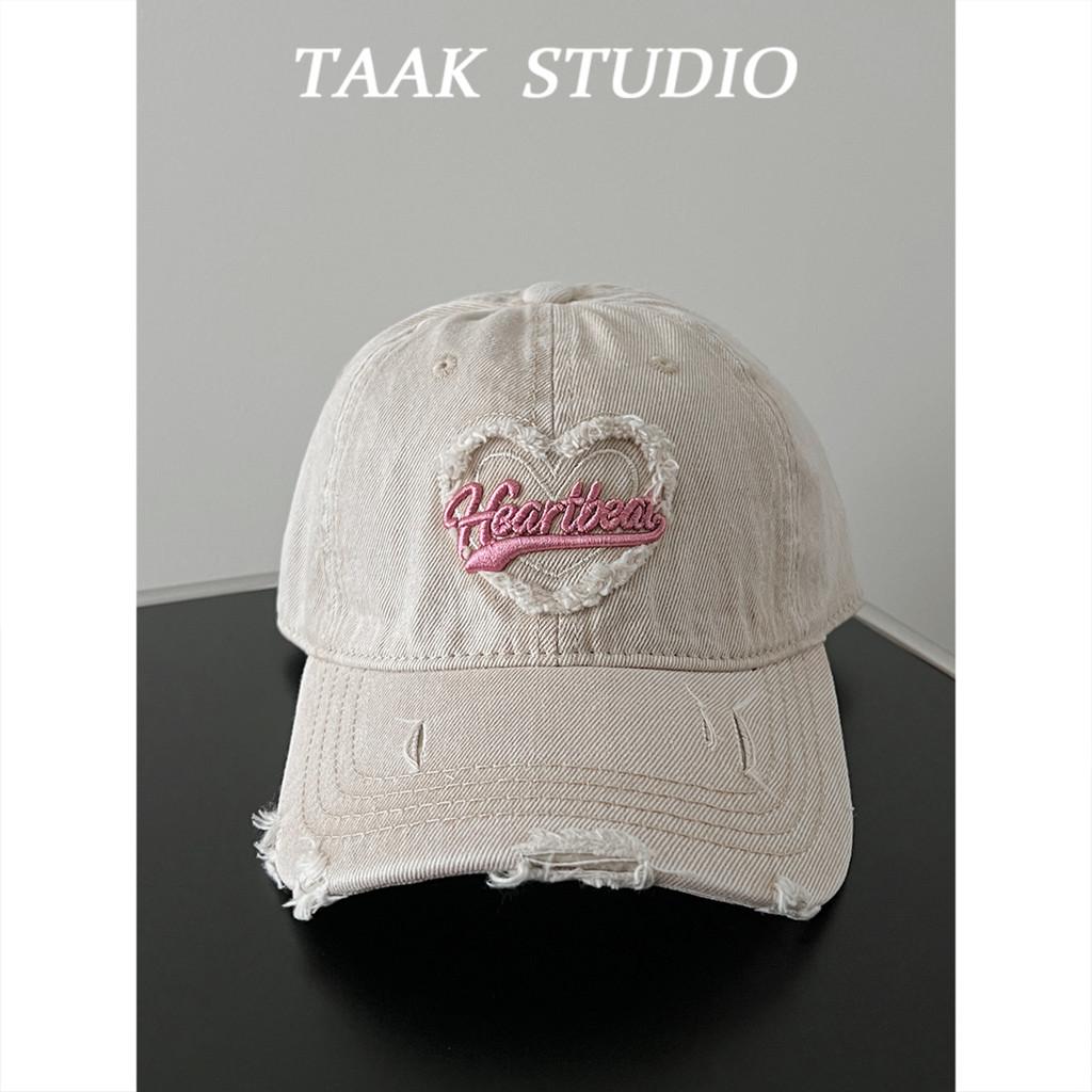 Denim Baseball Cap With Embroidered Letters For Casual Streetwear And Sun Protection