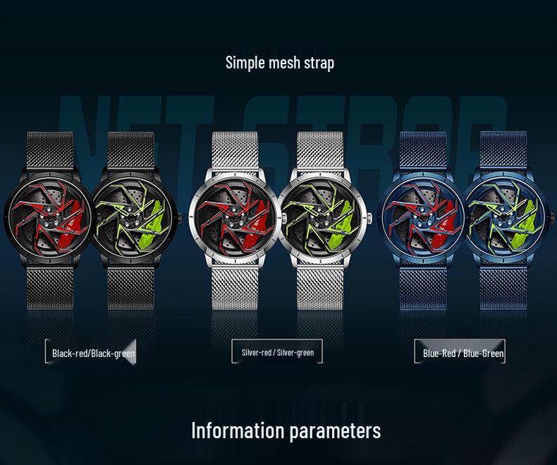 Sanda Meilleure Vente 1088 Montre pour Adolescent: Personnalisé, Cadran Rotatif 3D, Tendance, Quartz Étanche.