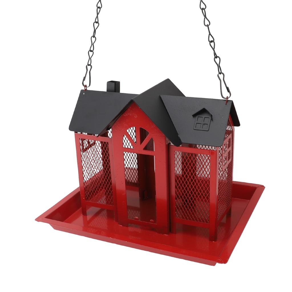 Bird Feeder House for Outside Mesh Wild Bird Feeder Large Capacity Weatherproof Bird Feeding Station Hanging for Garden Yard   Proof