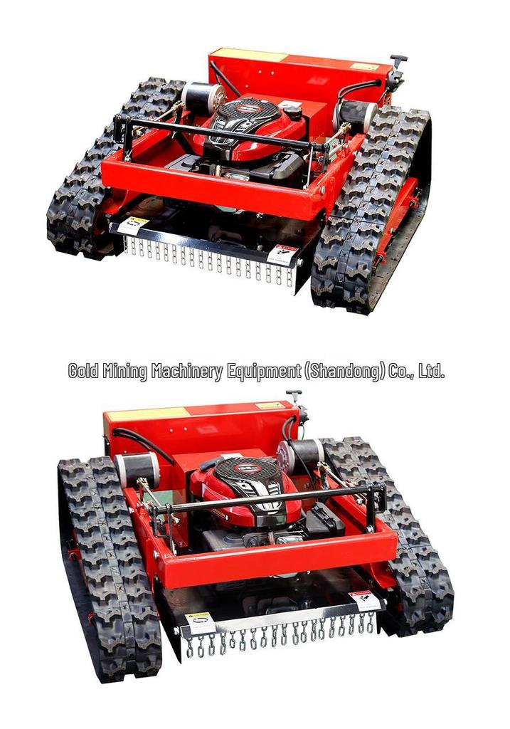 European Remote Control Lawnmower for Orchard Weeding and Slope Protection