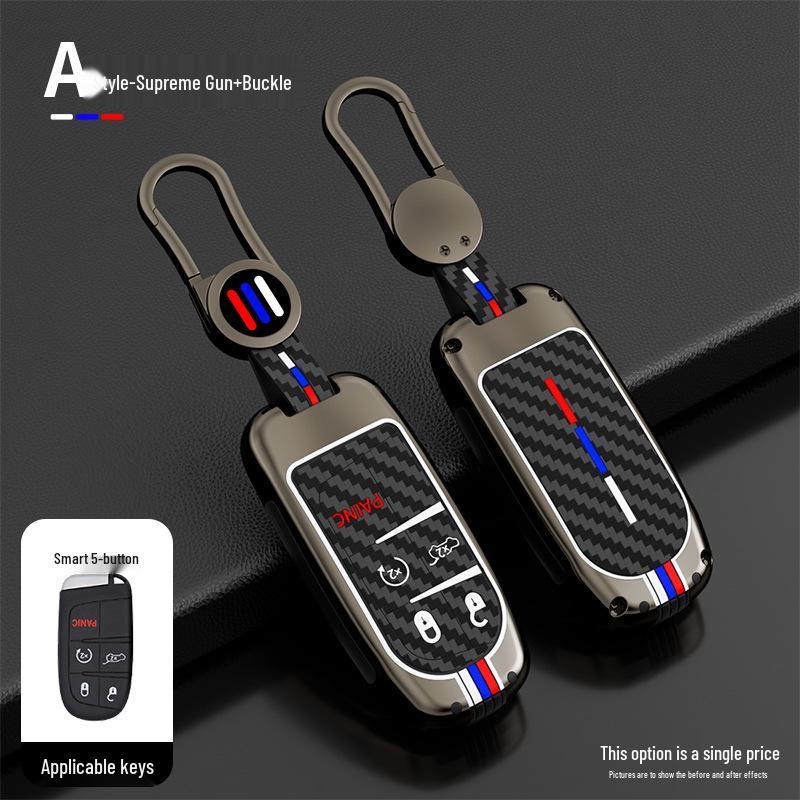 JEEP Jeep Key Case for Compass, Grand Commander, Free Light & Grand Cherokee