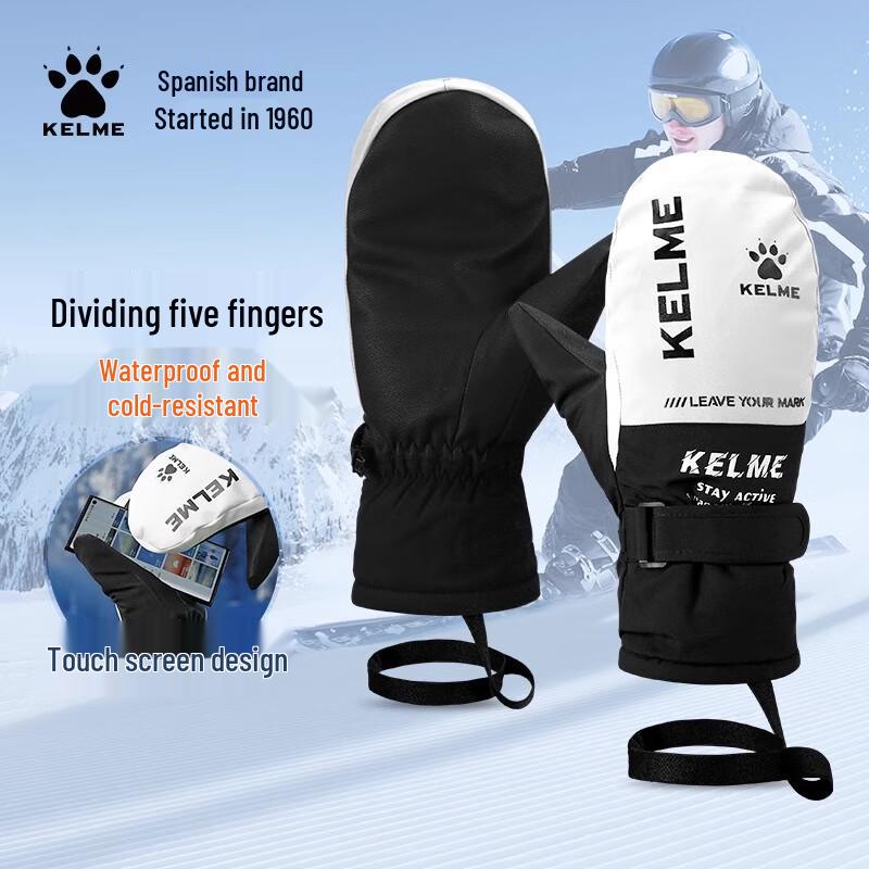 KELME Wasserdichte Touchscreen-Skihandschuhe