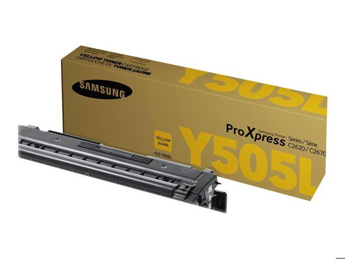 Cartouche de toner jaune haut rendement Samsung CLT-Y505L (SU512A)