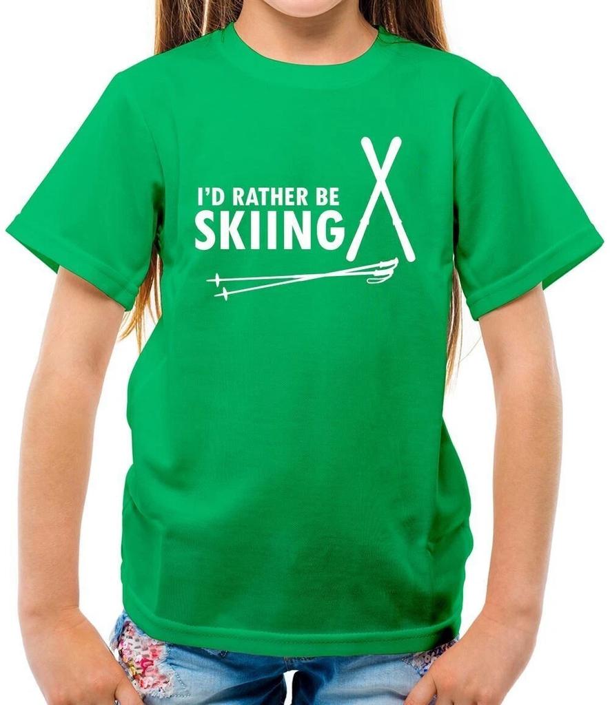 I'D Rather Be Sci - T-Shirt - Equipt Sci Sciatore Neve Vacanza Amore