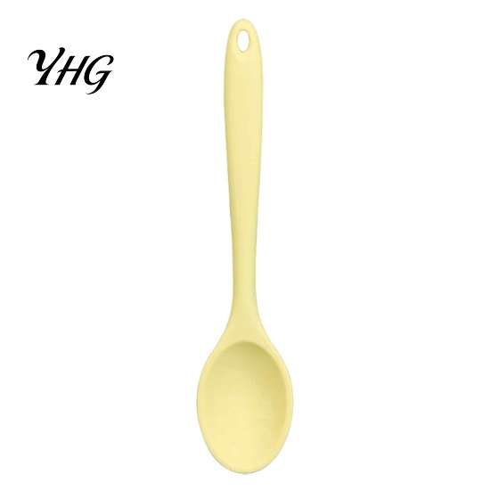 Multifunctional Serving Spoons Silicone Spoon, Heat Resistant Non-stick Kitchen Utensil, Flexible Soup Ladle Ergonomic Anti-slip Handle Kitchenware