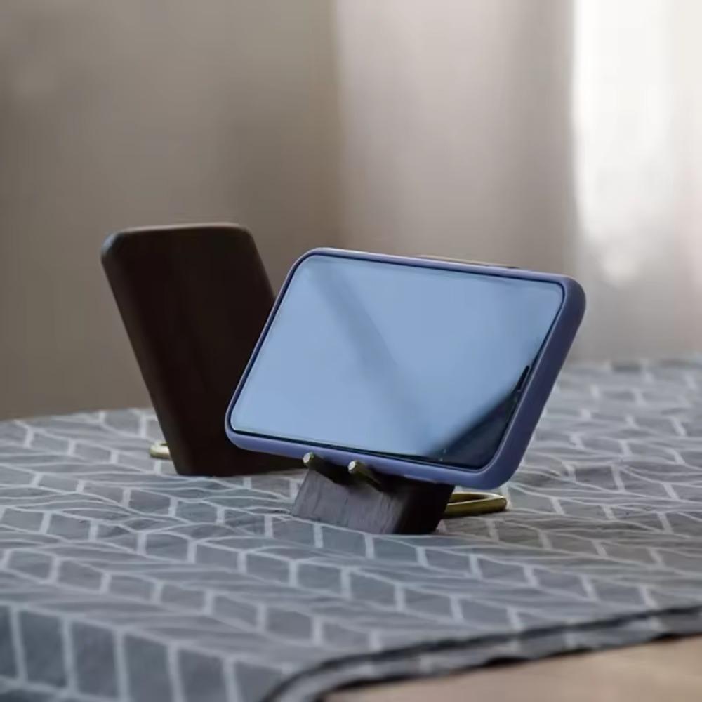 1PC Desktop Tablet Holder Universal Table Cell Phone Support Mobile Phone Holder Wooden Walnut Stand