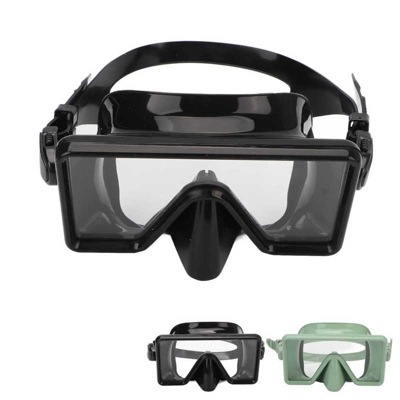 

Профессиональные очки для плавания с половиной лица и комплект для подводного плавания - Силиконовый HD-дизайн с полной оберткой, необходимое снаряжение для плавания и плавания