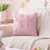 Creamy Style Rabbit Plush Pillow Sofa Living Room Cushion Bedside Bedside Cute Bed Lumbar Pillow Pillow Case Core-free