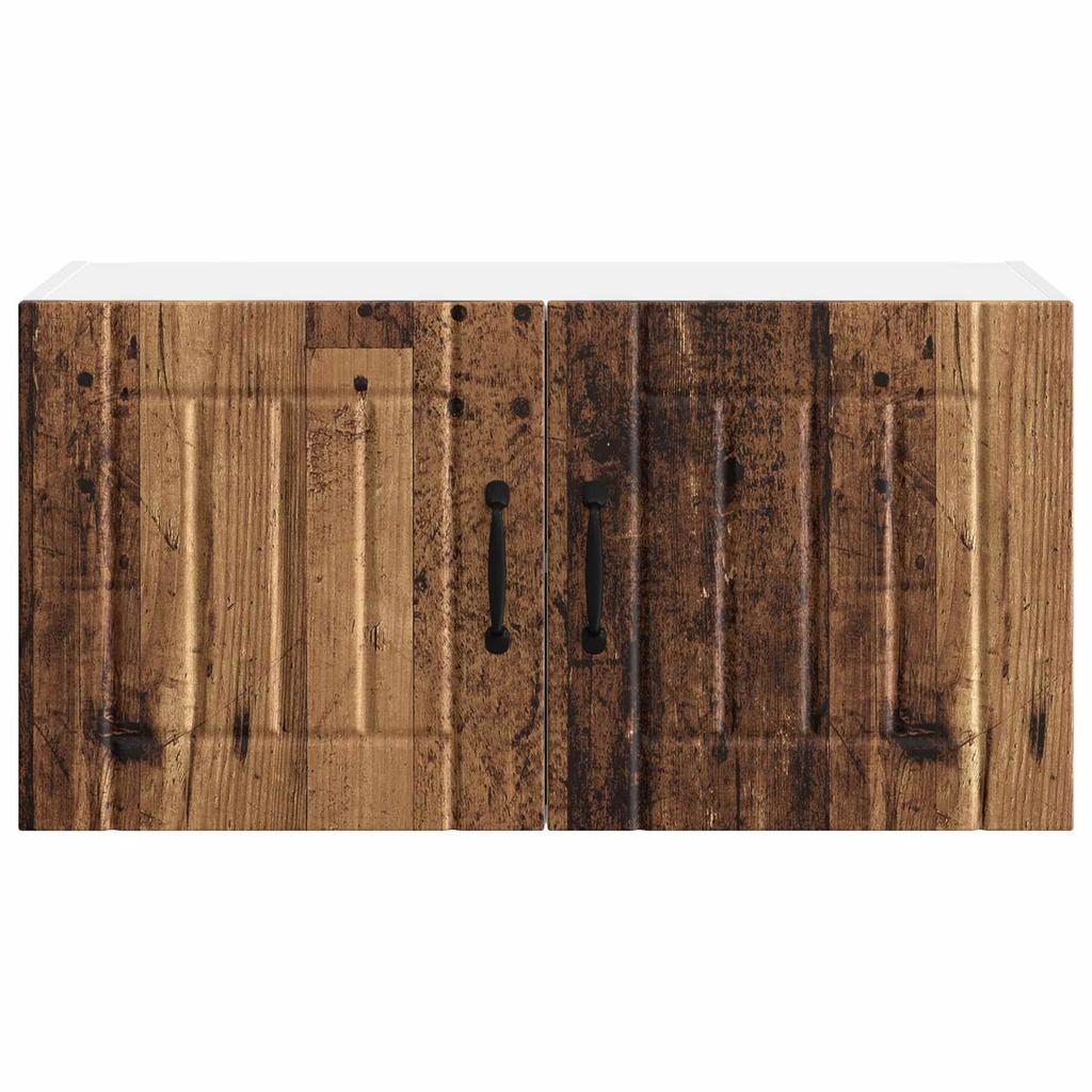 Wall Cabinet LUCCA Reclaimed Wood 80 X 31 X 40 Cm Particleboard