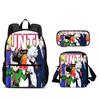 HUNTER × HUNTER Backpack Pen Bag Shoulder Bag 3Pcs Set Anime Printed Kindergarten Boys and Girls New Large Capacity Lightweight
