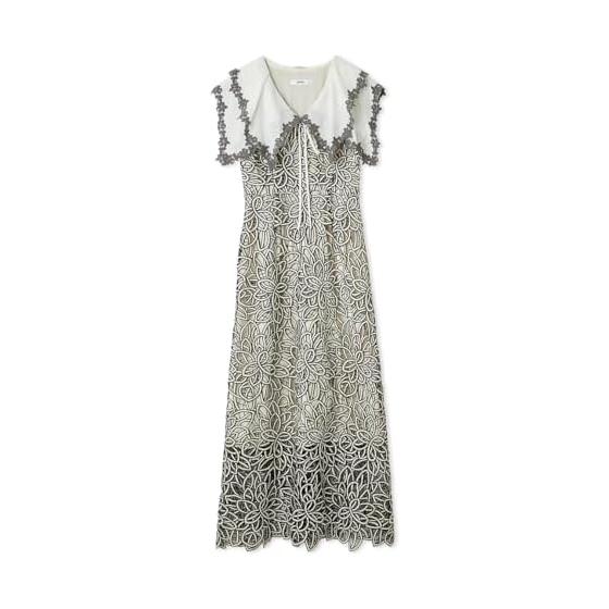 SNIDEL Ruffle Frill Lace Dress SWFO254134 Women s