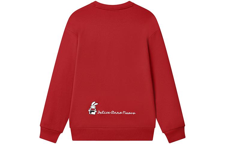 Men's FILA CNY X Buer Rabbit Sweatshirts Unisex Red Crew Neck Moderate Other