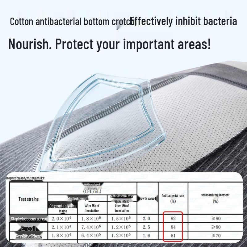 Maoren Men's 10A Antibacterial Pure Cotton Boxer Briefs