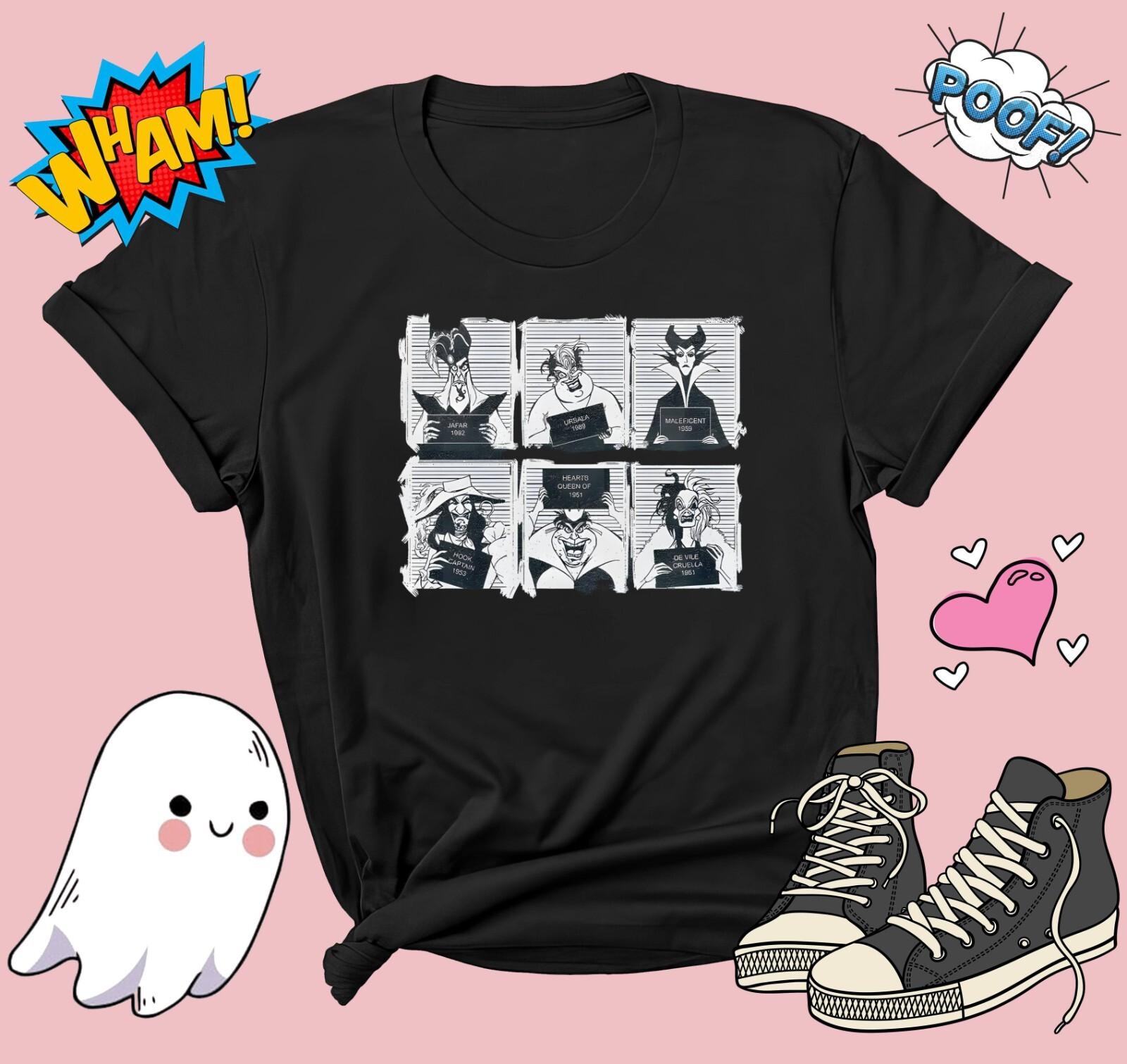 Retro Disney Villains T-shirt T shirt Men Women Unisex Tshirt G648 XXL