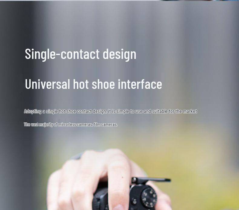 Jiebao TR100 Mini On-Camera Flash for DSLR & Mirrorless Cameras