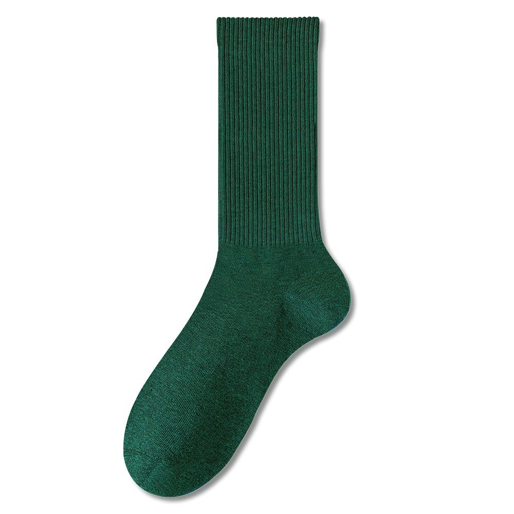 Women's Spring and Autumn Pure Cotton Long Socks Winter Antibacterial Spring Style Women's Mid-calf All-cotton Long Calf Anti-odor Cotton Socks