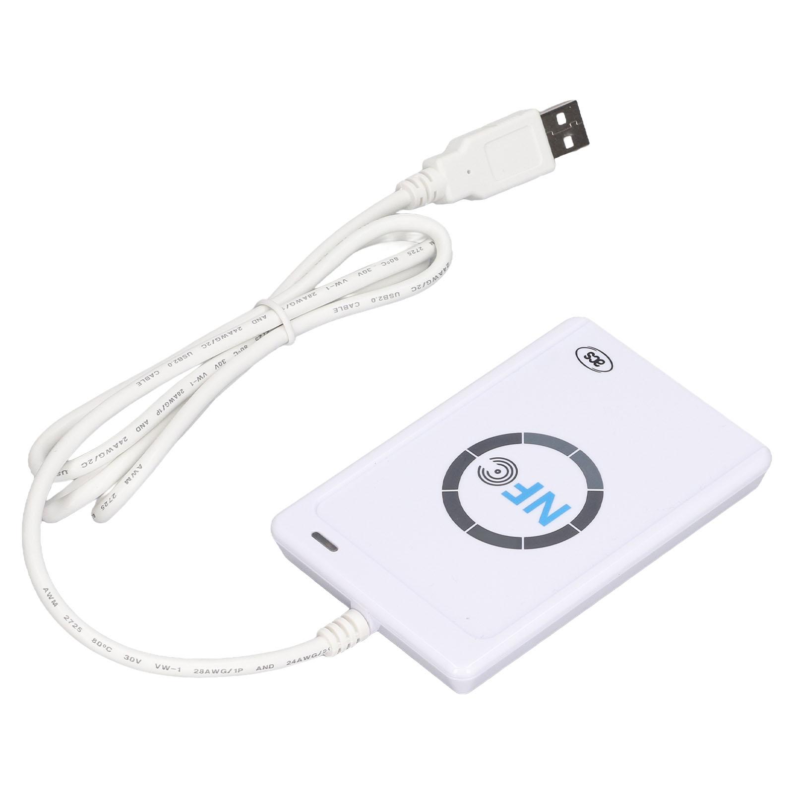 

Бесконтактный считыватель/записыватель смарт-карт Безопасный Bluetooth Бесконтактный NFC-ридер 13,56 МГц 5 В пост. тока